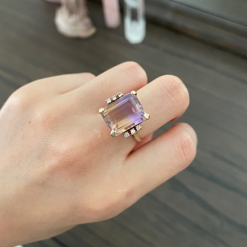 Ametrine 14KYG Ring